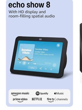 Amazon Echo Show 8 Smart Display - Black